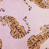 8 Oak Lane Cute Pink Tiger Satin Short PJ Set 