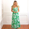 8 Oak Lane Botanical Smocked House Dress on Model 