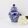 8 Oak Lane Decor Blue Chinoiserie Ginger Jar - Large