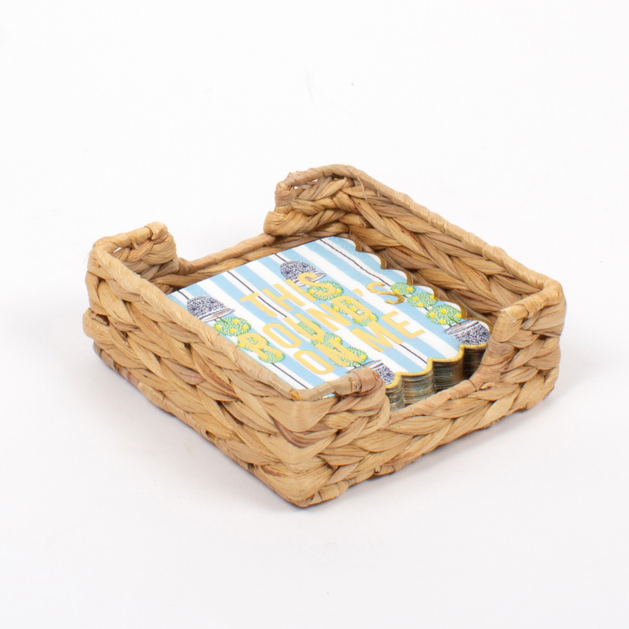 8 Oak Lane Woven Cocktail Napkin Tray - Thumbnail 2