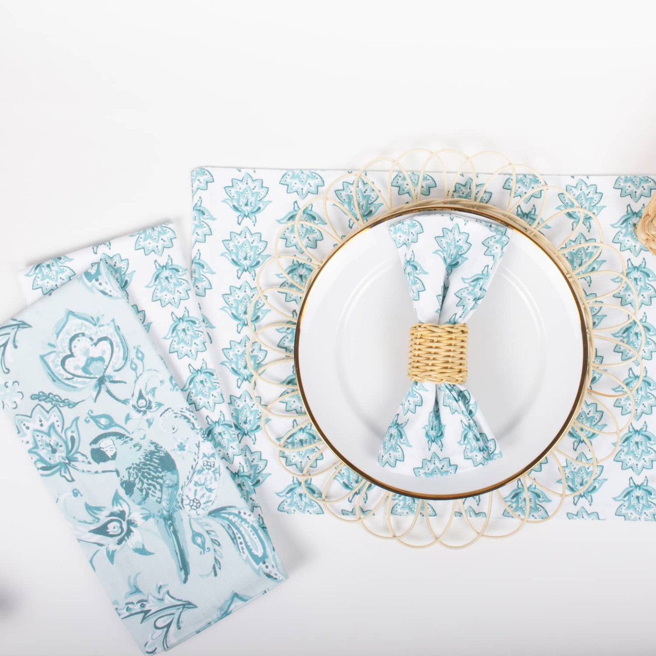 8 Oak Lane Coastal Seafoam Kitchen Towel Set