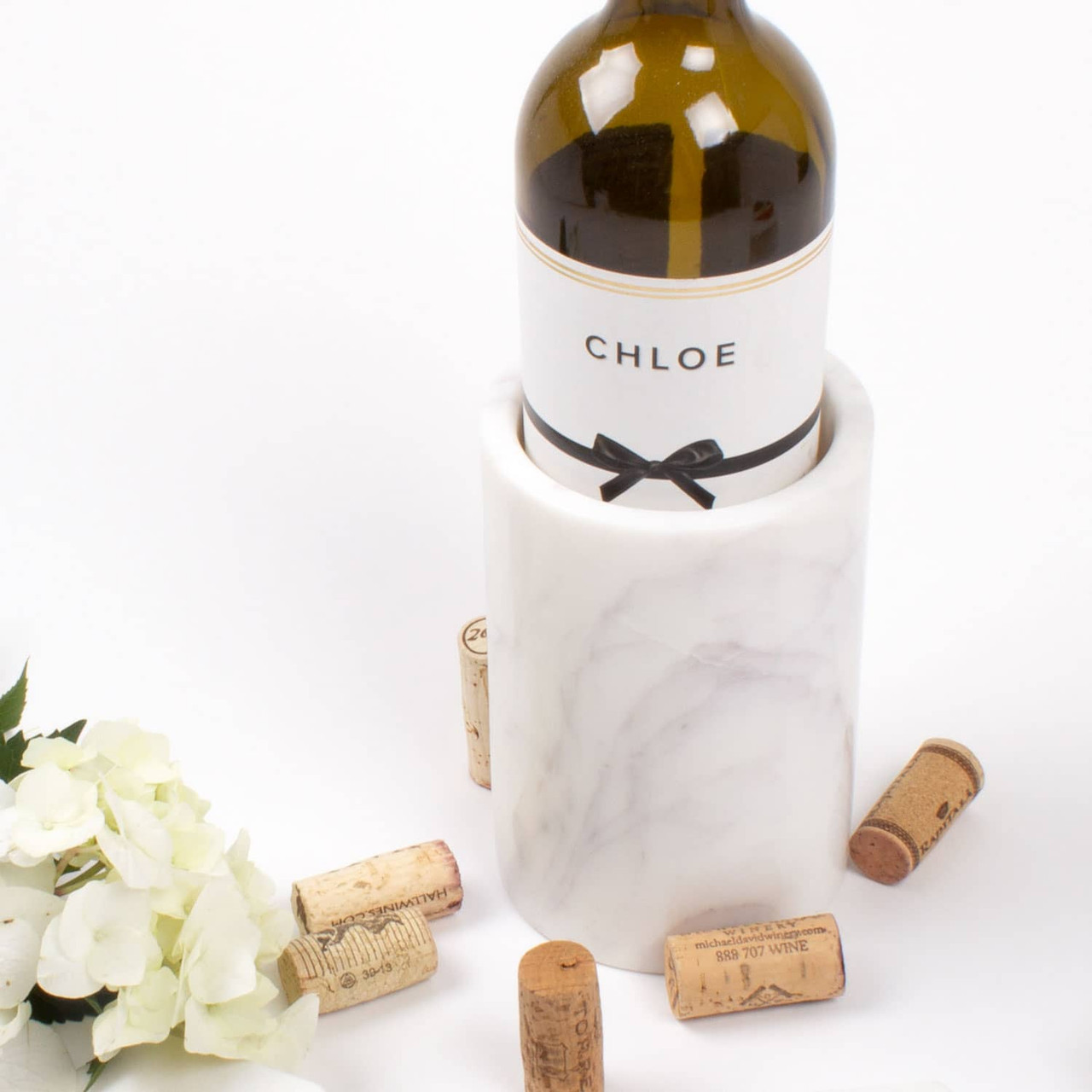 Wood and Marble Wine Chiller