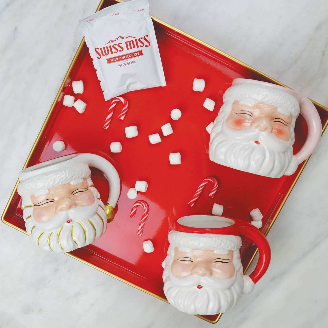 Red Ceramic Santa Mug - 8 Oak Lane