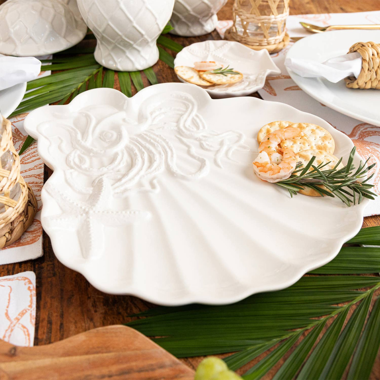 8 Oak Lane Shell Serving Platter - Thumbnail 4