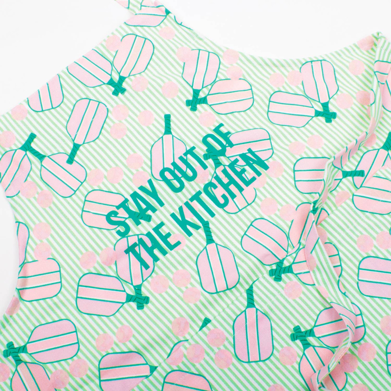 Pickleball Stipe Apron - 8 Oak Lane