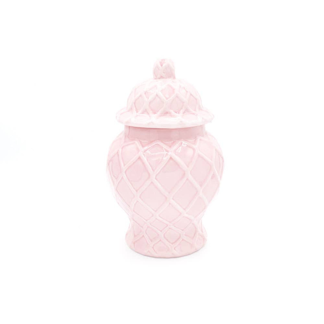 8 Oak Lane Pink Small Textured Ginger Jar