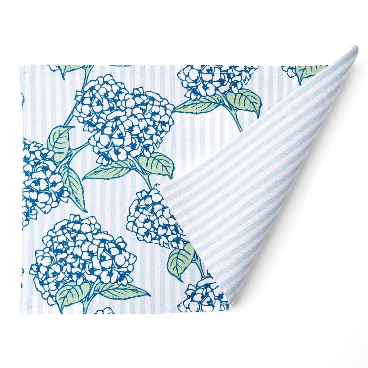 Hydrangea Stem Reversible Placemat Set of 6 - 8 Oak Lane