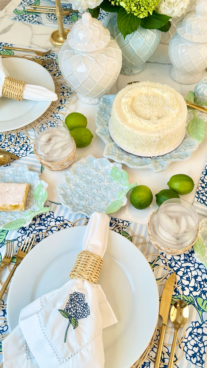 Hydrangea Serving Platter - 8 Oak Lane