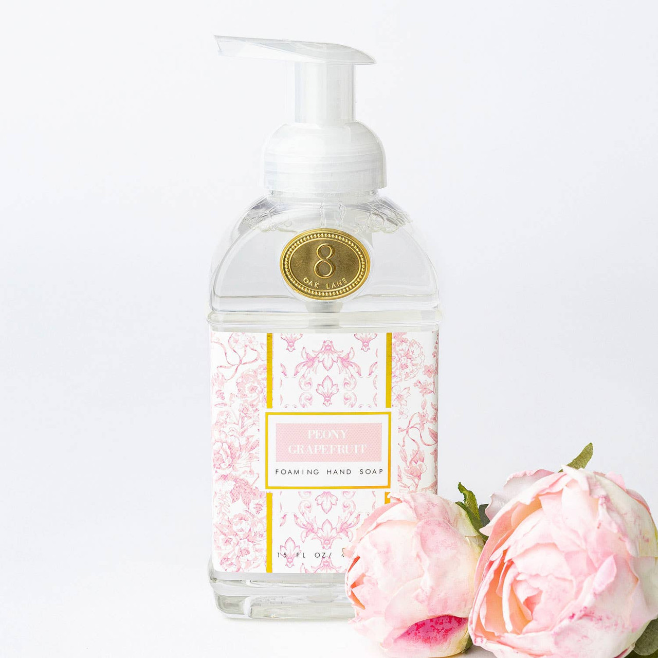 Peony Grapefruit 15oz Foaming Hand Soap - 8 Oak Lane