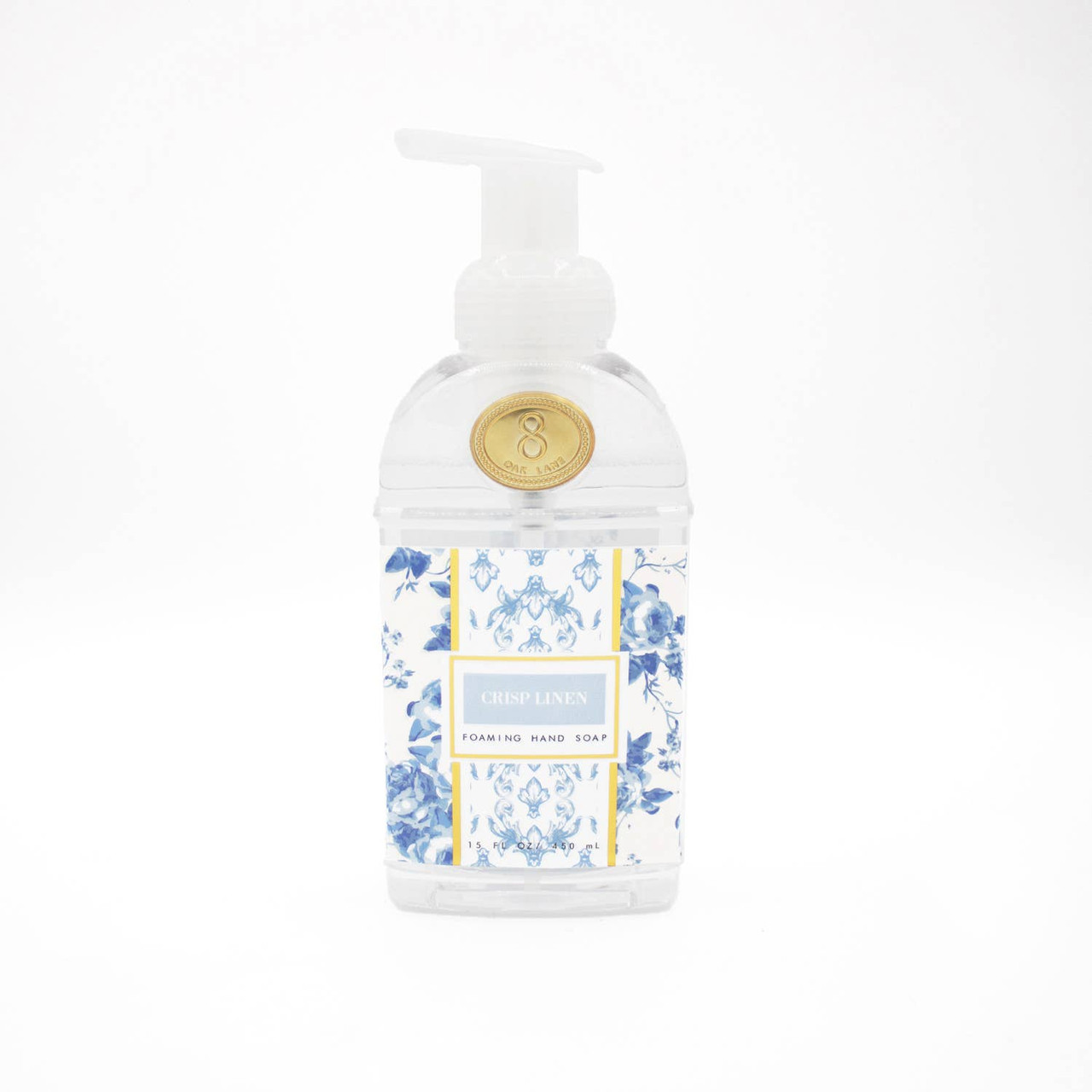 Crisp Linen 15oz Foaming Hand Soap - 8 Oak Lane