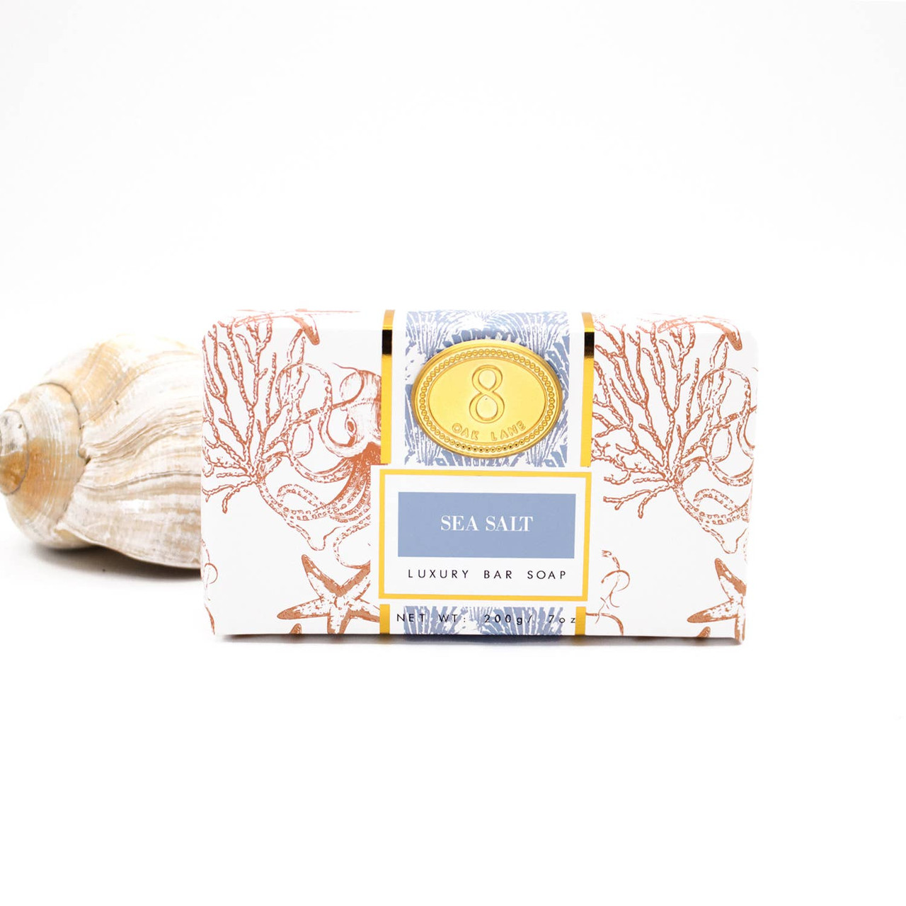 Sea Salt Wrapped Bar Soap - 8 Oak Lane