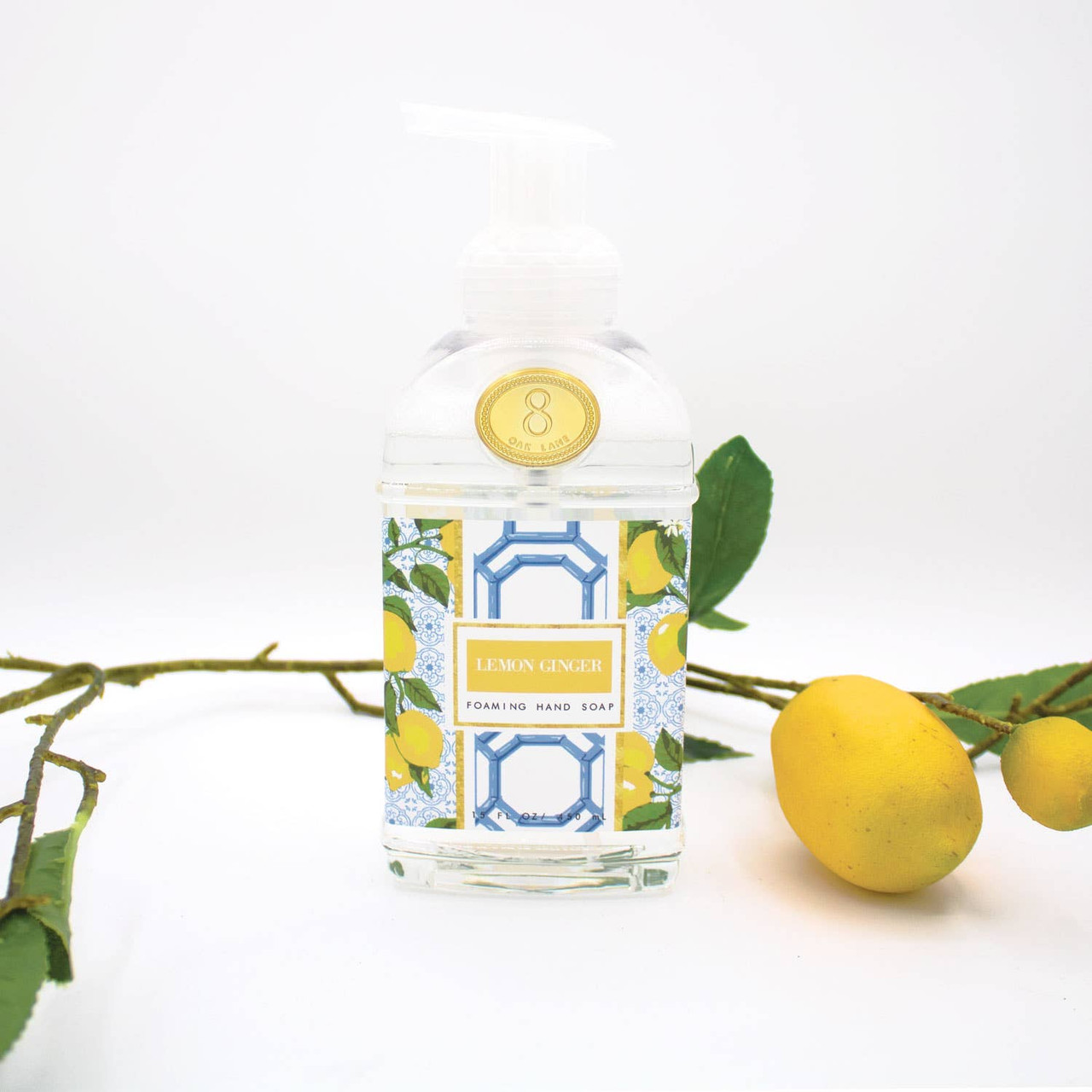 Lemon Ginger 15oz Foaming Hand Soap - 8 Oak Lane