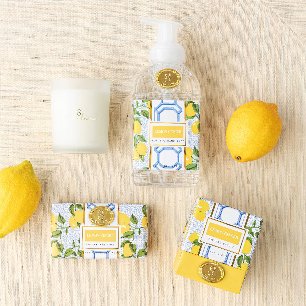 Lemon Ginger 15oz Foaming Hand Soap - 8 Oak Lane