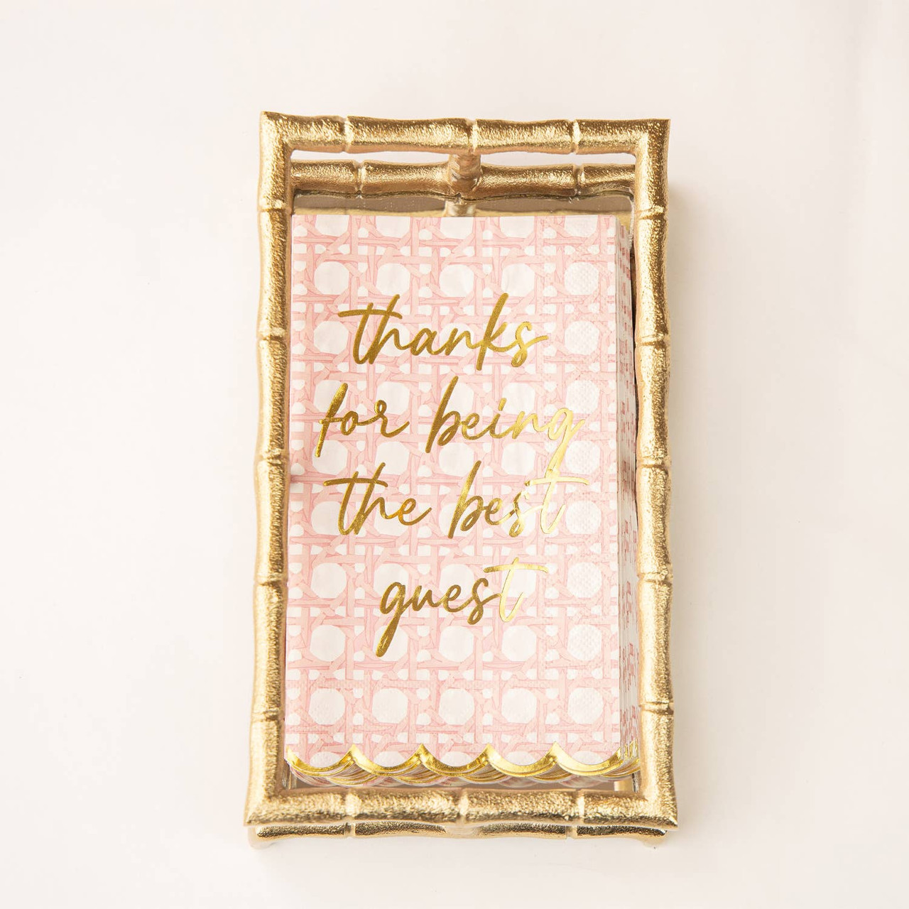 Paper Guest Towels - Pink Cane