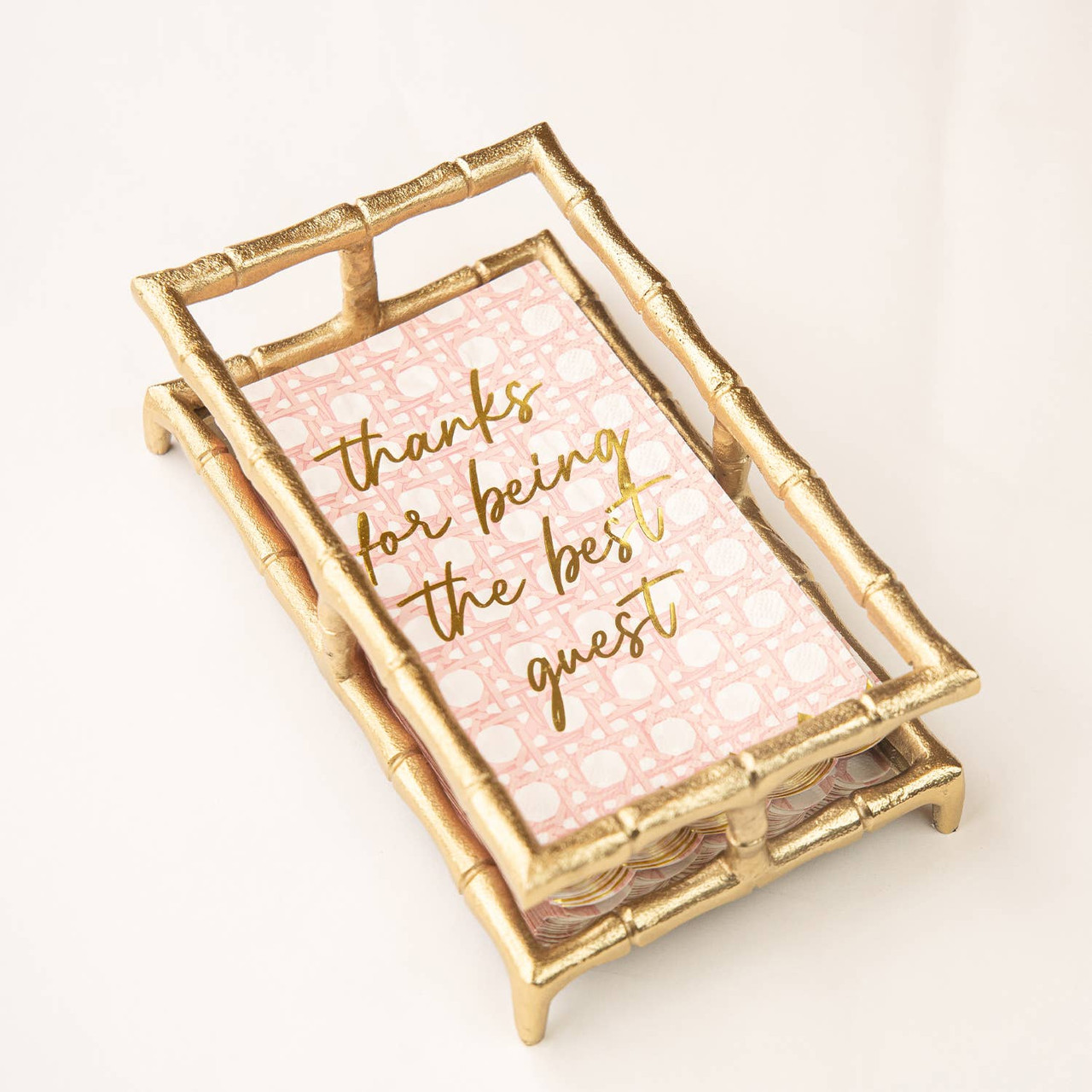 Paper Guest Towels - Pink Cane
