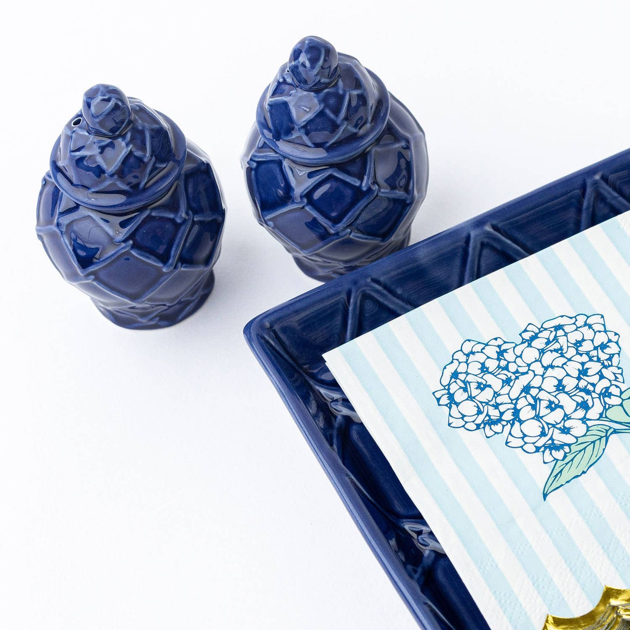 8 Oak Lane Textured Jar Salt & Pepper Shaker - Thumbnail 4