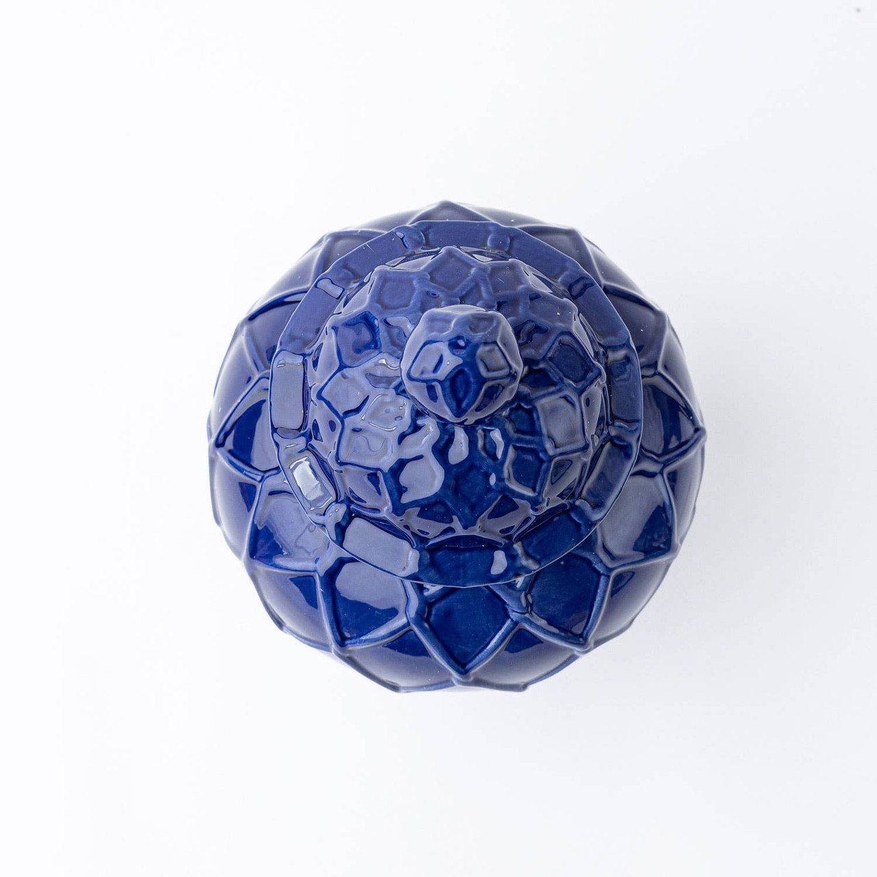 Navy Extra Large Textured Ginger Jar - 8 Oak Lane