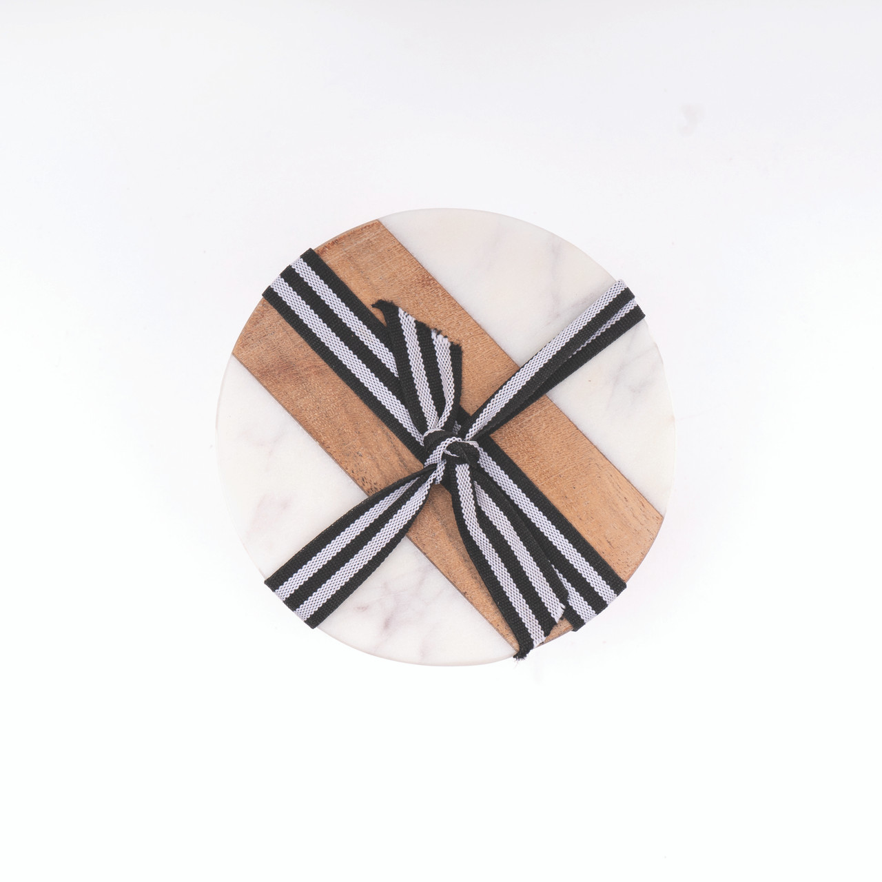 8 Oak Lane Marble & Wood Coaster - Thumbnail 2