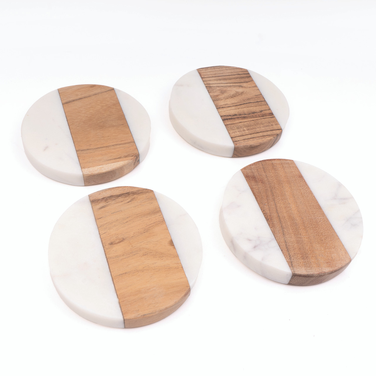 8 Oak Lane Marble & Wood Coaster - Thumbnail 4