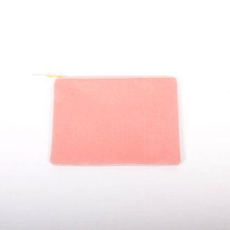 Pink Terry Flat Pouch - Large - 8 Oak Lane