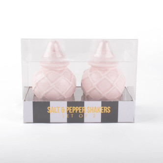 White Textured Jar Salt & Pepper Shaker Set - 8 Oak Lane