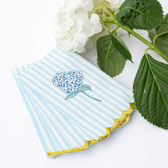 8 Oak Lane Hydrangea Stem Paper Guest Towel Packs