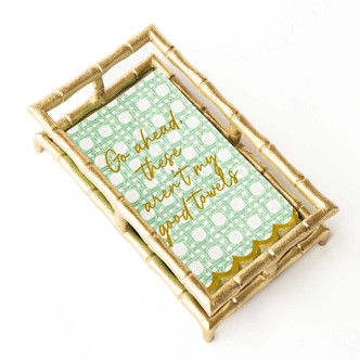 8 Oak Lane Green Cane Paper Guest Towel Packs