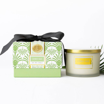 8 Oak Lane Citrus Sage 3-Wick Boxed Soy Wax Candle