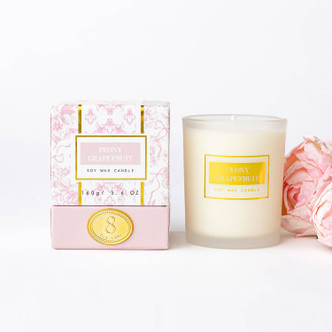 8 Oak Lane Peony Grapefruit 5.6oz Soy Wax Candle