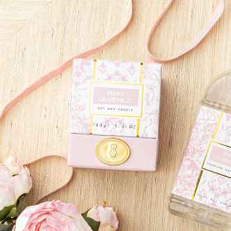 8 Oak Lane Peony Grapefruit 5.6oz Soy Wax Candle
