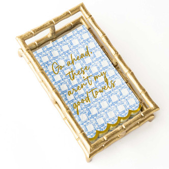 8 Oak Lane Blue Cane Paper Guest Towel Packs
