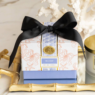 8 Oak Lane Sea Salt 3-Wick Boxed Soy Wax Candle