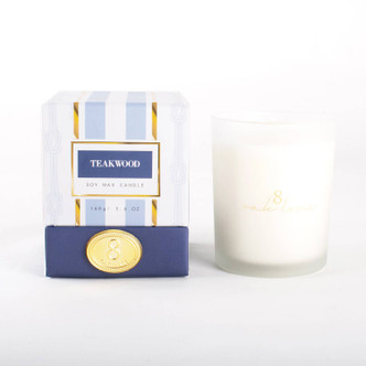 8 Oak Lane Teakwood 5.6oz Soy Wax Candle