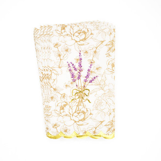 8 Oak Lane French Lavender Paper Guest Towel Packs