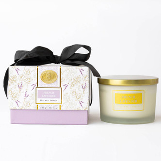 8 Oak Lane French Lavender 3-Wick Boxed Soy Wax Candle