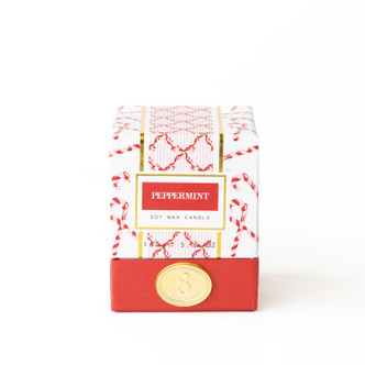 8 Oak Lane Gifts Peppermint 5.6oz Soy Wax Candle