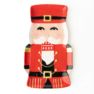 8 Oak Lane Red Nutcracker Platter
