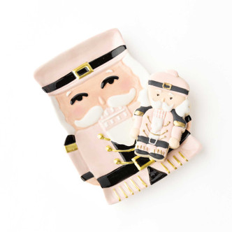 8 Oak Lane Gifts Pink Nutcracker Dessert Plate