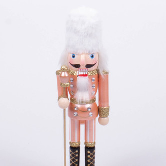 8 Oak Lane Gifts Pink 10" Nutcracker