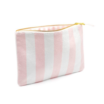 Pink Terry Flat Pouch - Large - 8 Oak Lane