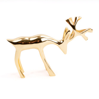 8 Oak Lane Gold Decorative Gift Reindeer - Small
