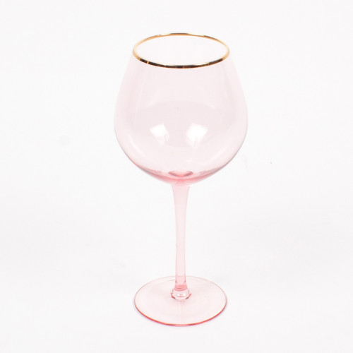 8 Oak Lane Gifts Light Pink Wine Glass