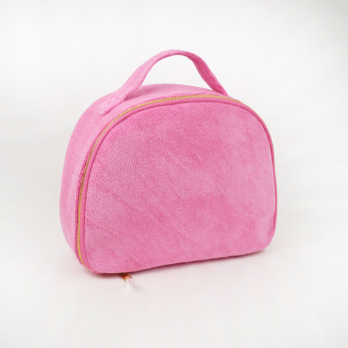 8 Oak Lane Gifts Pink Terry Train Case