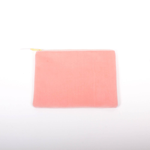 8 Oak Lane Gifts Dusty Pink Velvet Flat Pouch - Large