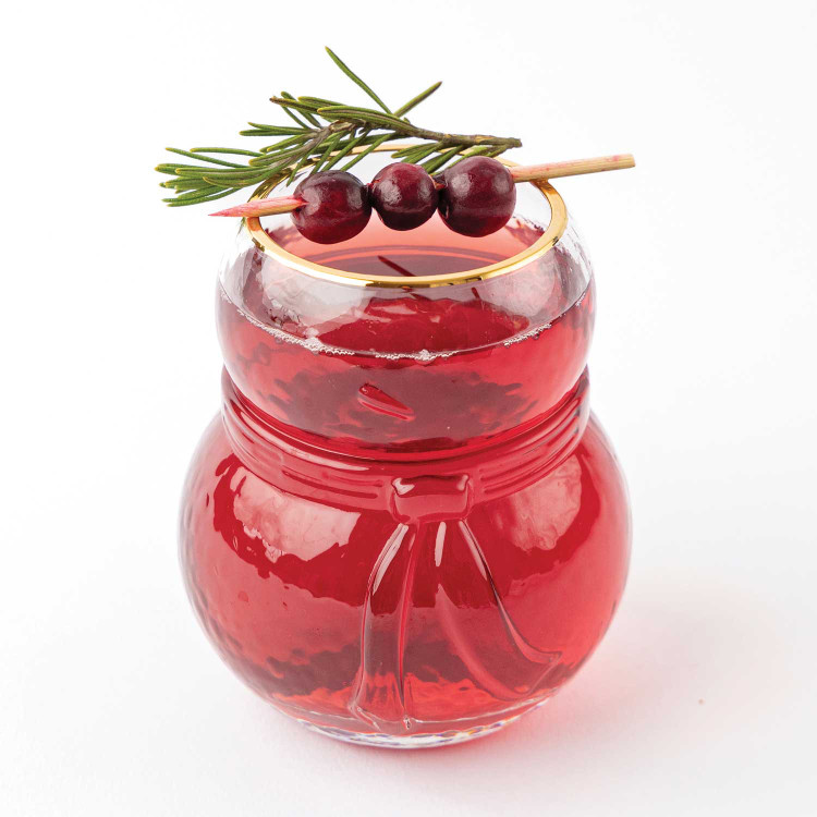 Holiday Drinking Glass Snowman Gift