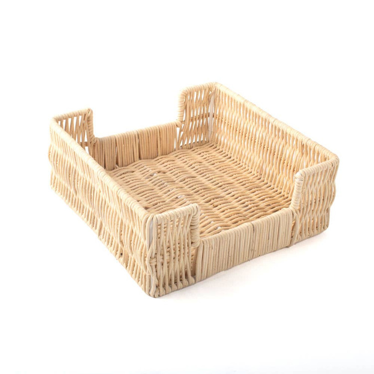 8 Oak Lane Beverage Napkin Tray- Natural Rattan