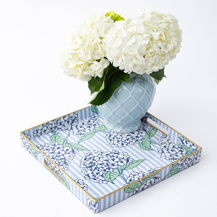 8 Oak Lane Hydrangea Stem Square Tray
