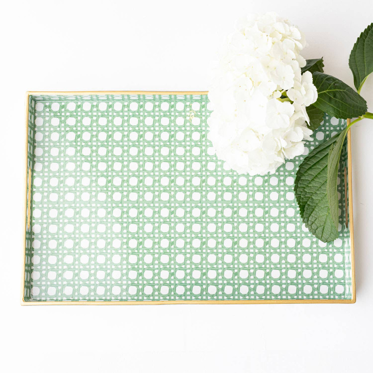 8 Oak Lane AE4Green Cane Rectangular Tray 8 Oak Lane AE4Green Cane Rectangular Tray