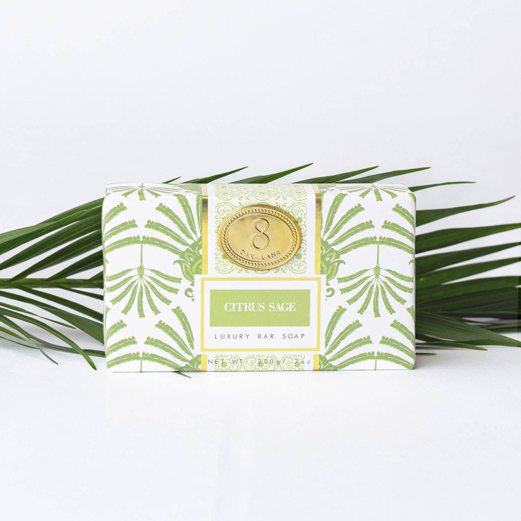 8 Oak Lane Citrus Sage Wrapped Bar Soap