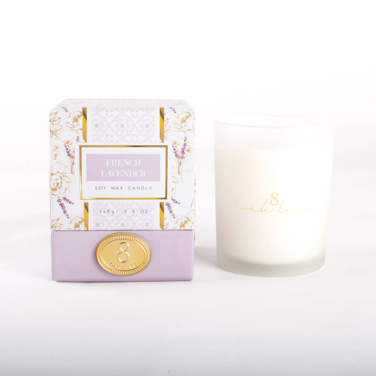 8 Oak Lane French Lavender 5.6oz Soy Wax Candle